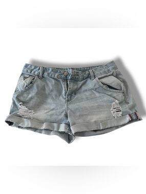 Forever 21  Stylish Blue Distressed Women's Shorts Size 28